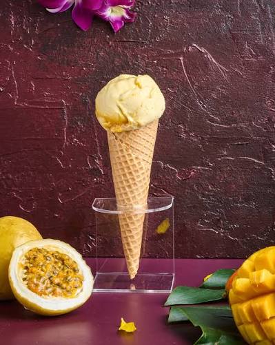 Cono Doble: Maracuyá y Mango